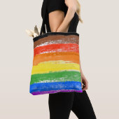 LGBTQIA+ Pride Verf Tote Bag (Dichtbij)