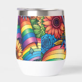LGBTQIA+ Pride Vlaggen, Regenbogen, Bloemen (Rechts)