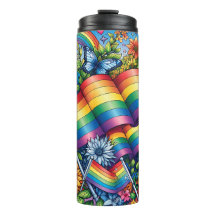 LGBTQIA+ Pride Vlaggen, Regenbogen, Bloemen