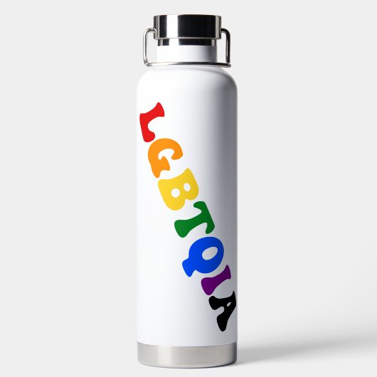 LGBTQIA Pride Water Fles (Achterkant)
