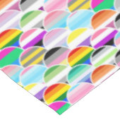 LGBTQIA+ Queer Geschulpte Pride-vlaggenwaaiers Tafelkleed (Gekanteld)