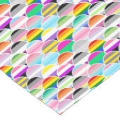 LGBTQIA+ Queer Scalloped Pride Flag Fans Korte Tafelloper (Hoek)