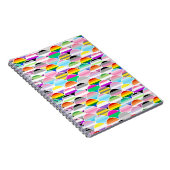 LGBTQIA+ Queer Scalloped Pride Flag Fans Notitieboek (Rechterzijde)