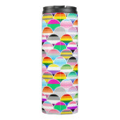 LGBTQIA+ Queer Scalloped Pride Flag Fans Thermosbeker (Achterkant)