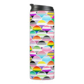 LGBTQIA+ Queer Scalloped Pride Flag Fans Thermosbeker (Geroteerd rechts)