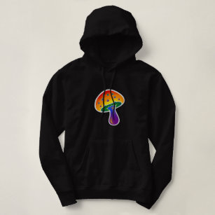 LGBTQIA Rainbow Pride Mushroom Patroon Hoodie