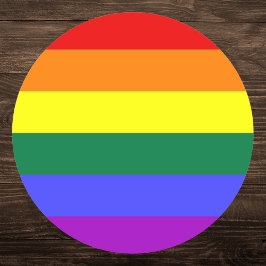 LGBTQIA+ Rainbow Pride-vlag Ronde Sticker