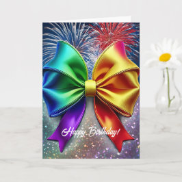 LGBTQIA Regenboog Verjaardag Kaart