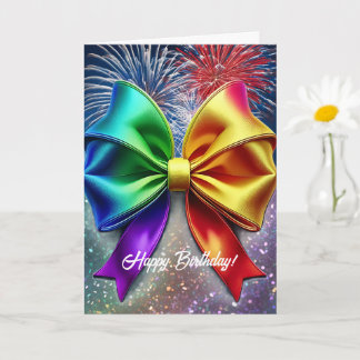 LGBTQIA Regenboog Verjaardag Kaart