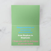 LGBTQIA Transgender Pride Caterpaal naar vlinder Kaart (Binnen)