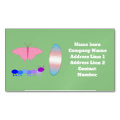 LGBTQIA Transgender Pride Caterpaal naar vlinder Magnetisch Visitekaartje (Voorkant)