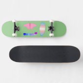 LGBTQIA Transgender Pride Caterpaal naar vlinder Persoonlijk Skateboard (Horizontaal)