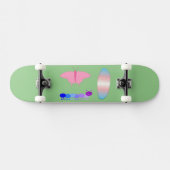 LGBTQIA Transgender Pride Caterpaal naar vlinder Persoonlijk Skateboard (Horizontaal)