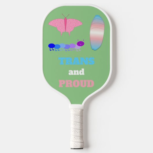 LGBTQIA Transgender Pride Caterpaal naar vlinder Pickleball Paddle (Voorkant)