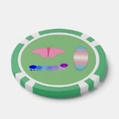 LGBTQIA Transgender Pride Caterpaal naar vlinder Poker Chips (Enkel)