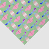 LGBTQIA Transgender Pride Caterpaal naar vlinder Tissuepapier (Detail)