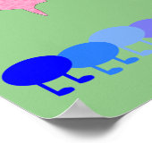 LGBTQIA Transgender Pride Rups naar Vlinder Poster (Hoek)