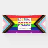 LGBTQIA+ "United We Stand" PRIDE Parade Banner (Horizontaal)