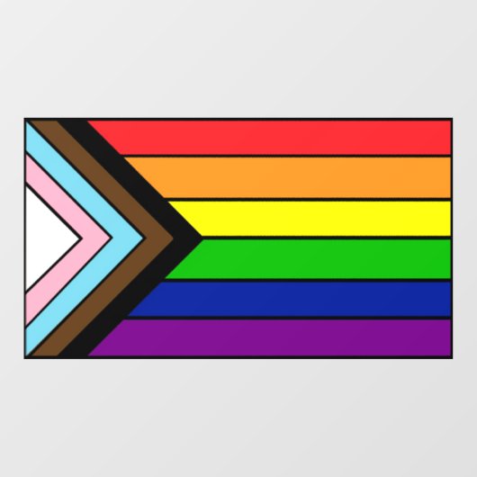 LGBTQIA+ Vlag Pride en Steun Raamsticker (Vel)