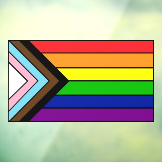LGBTQIA+ Vlag Pride en Steun Raamsticker (Vel 3)