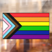 LGBTQIA+ Vlag Pride en Steun Raamsticker (Vel 2)
