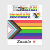 LGBTQIA+ Vlag Pride en steun Sticker (Vel)