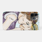 LGBTQIA+ Vrouwen Kust Waterverf Art Case-Mate iPhone Case (Achterkant (horizontaal))