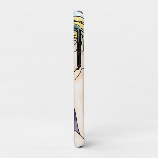 LGBTQIA+ Vrouwen Kust Waterverf Art Case-Mate iPhone Case (Achterkant/links)