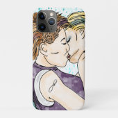 LGBTQIA+ Vrouwen Kust Waterverf Art Case-Mate iPhone Case (Achterkant)