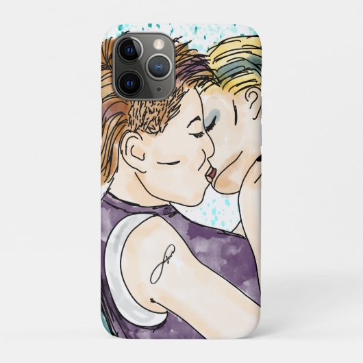 LGBTQIA+ Vrouwen Kust Waterverf Art Case-Mate iPhone Case (Achterkant)