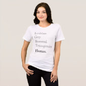 LGBTQIAP+ Gelijkheid Pride Tri-Blend Shirt (Voorkant volledig)
