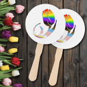 LGBTQplus Tulpen Bloemen Handwaaier