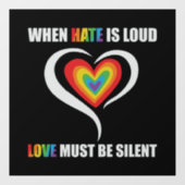 LGBT's moeten zwijgend toekijken wanneer haat oud Raamsticker (Vel)