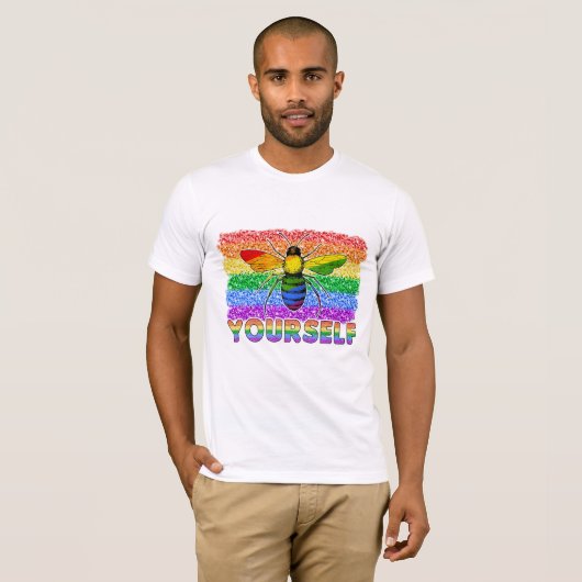 LGBT's zijn jezelf T-shirt (Voorkant volledig)