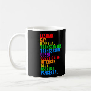 LGBTTQIAAP Pride Diversity Rainbow Acrostic Koffiemok