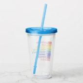 LGBTTTIQ ACRYL DRINKBEKER (Achterkant)