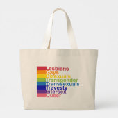 LGBTTTIQ GROTE TOTE BAG (Achterkant)