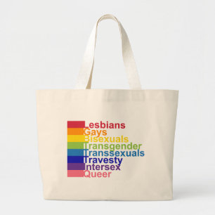 LGBTTTIQ GROTE TOTE BAG