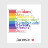 LGBTTTIQ STICKER (Vel)