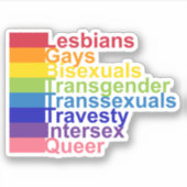 LGBTTTIQ STICKER (Voorkant)