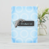 LGC | Baby shower met uitklankketens Kaart (Staand voorkant)