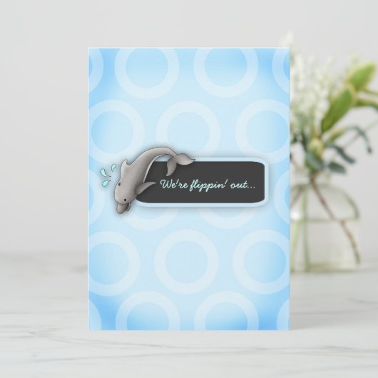 LGC | Baby shower met uitklankketens Kaart (Staand voorkant)