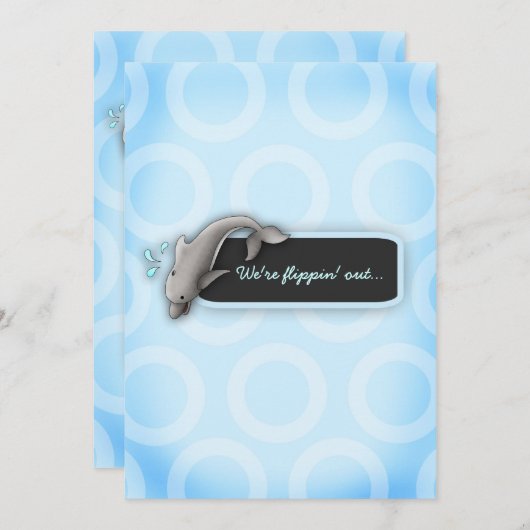 LGC | Baby shower met uitklankketens Kaart (Voorkant / Achterkant)