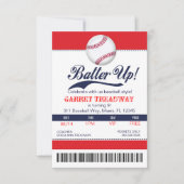 LGC Batter Up Baseball Ticket 2e versie Kaart (Voorkant)