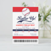 LGC Batter Up Baseball Ticket 2e versie Kaart (Staand voorkant)