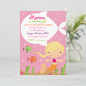 LGC | De Merry Mermaid | Blonde Kaart (Staand voorkant)