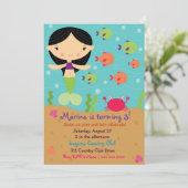 LGC | De Merry Mermaid | Brunette Kaart (Staand voorkant)