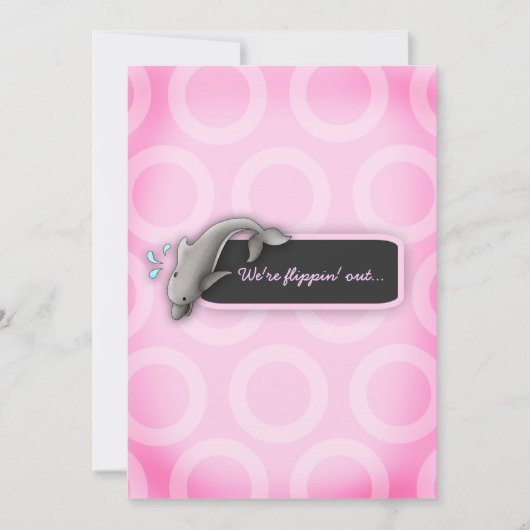 LGC | Flippin Out-Girl-Baby shower Kaart (Voorkant)