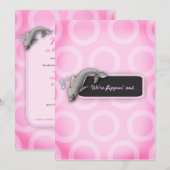 LGC | Flippin Out-Girl-Baby shower Kaart (Voorkant / Achterkant)