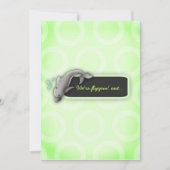 LGC | Flippin Out Green Surprise Baby shower Kaart (Voorkant)